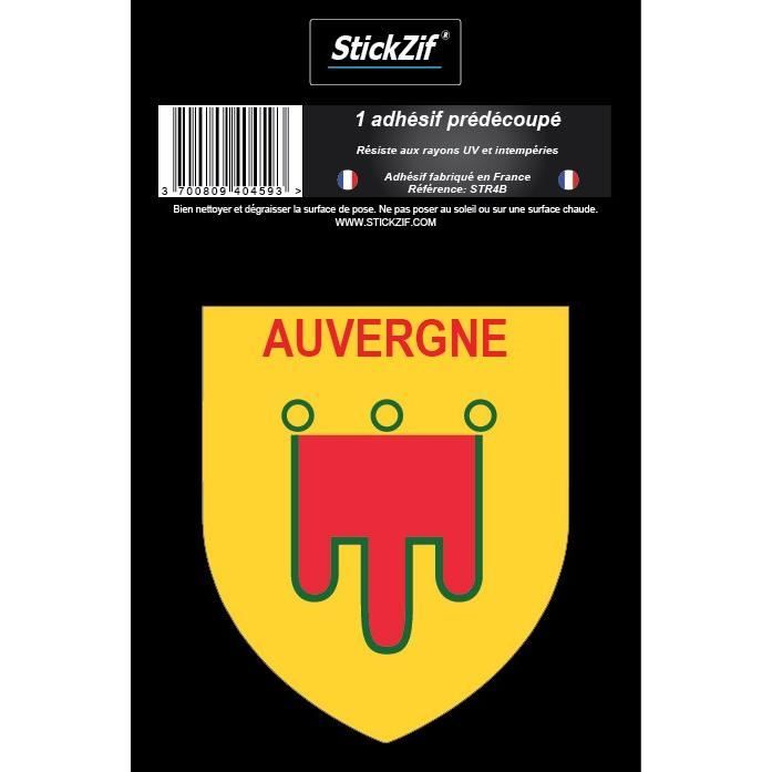 STICKZIF 1 Adhésif Blason Auvergne STR4B