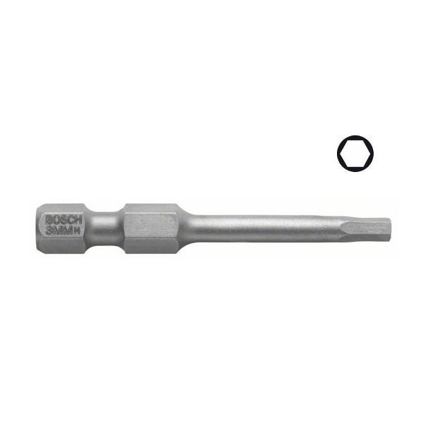BOSCH Embout 6 pans 5 mm extra-dur E 6.3 3 pièces