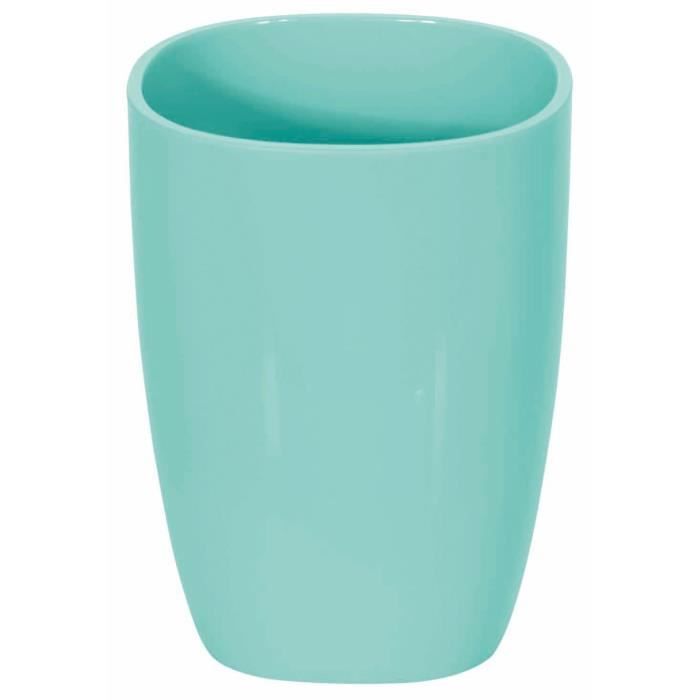 PURE Gobelet salle de bain - 10x7,5x7,5cm - Vert menthe