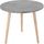 Table basse ronde - Pieds en bois - Gris