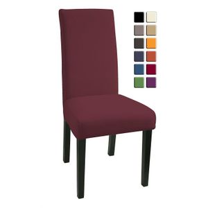 HOUSSE DE CHAISE Housses de Chaises 6 pièces Stretch-Housse Bi-élas