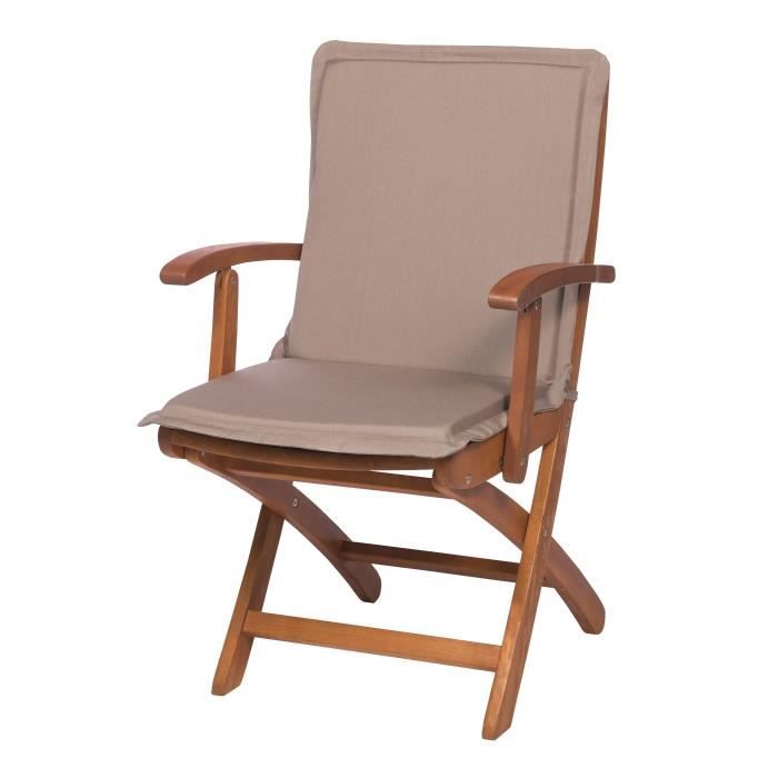 EZPELETA Coussin de chaise maxi Green - 87 x 44 cm - Beige