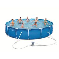 PISCINE BESTWAY Piscine ronde tubulaire Ø4,27 x H0,84m PISCINE BESTWAY Piscine ronde tubulaire Ø4,27 x H0,84m