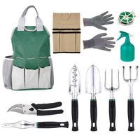 ESSENCE MOTEUR OUTIL Ensemble d'outils de jardinage 11 pièces couleur v ESSENCE MOTEUR OUTIL Ensemble d'outils de jardinage 11 pièces couleur v