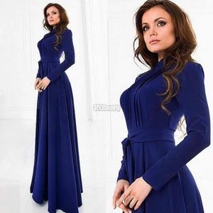 ROBE Femmes Mesdames manches longues en mousseline de s