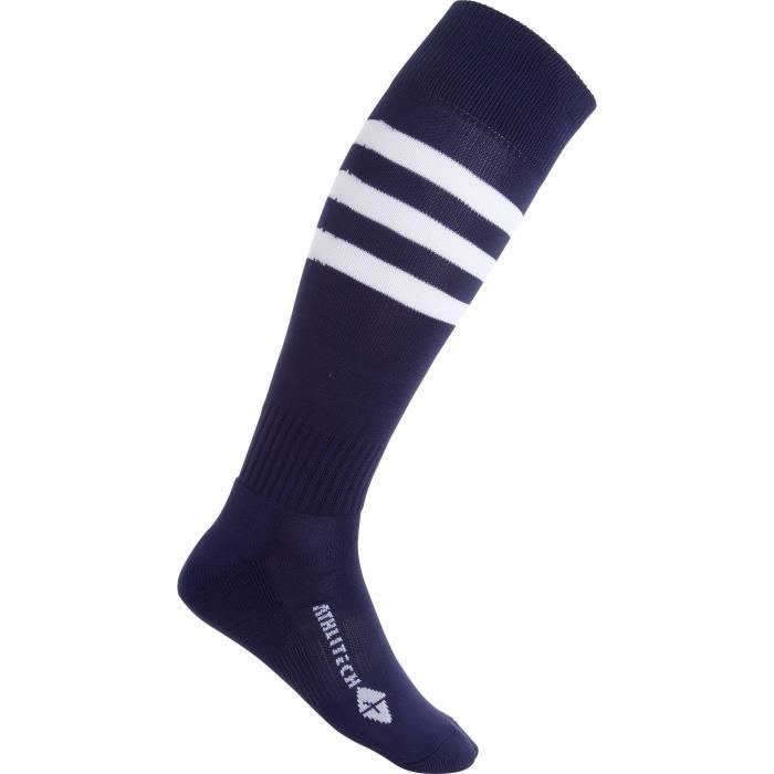 ATHLI-TECH Chaussettes de Rugby Pa - Homme - Marine et blanc
