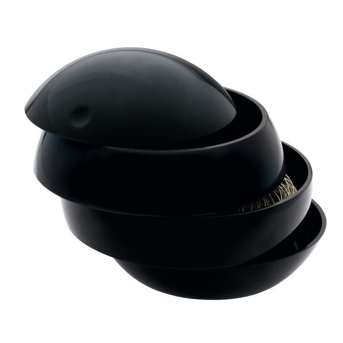 BOWL Boite de rangement - 14 x 16 x 16 cm - Noir