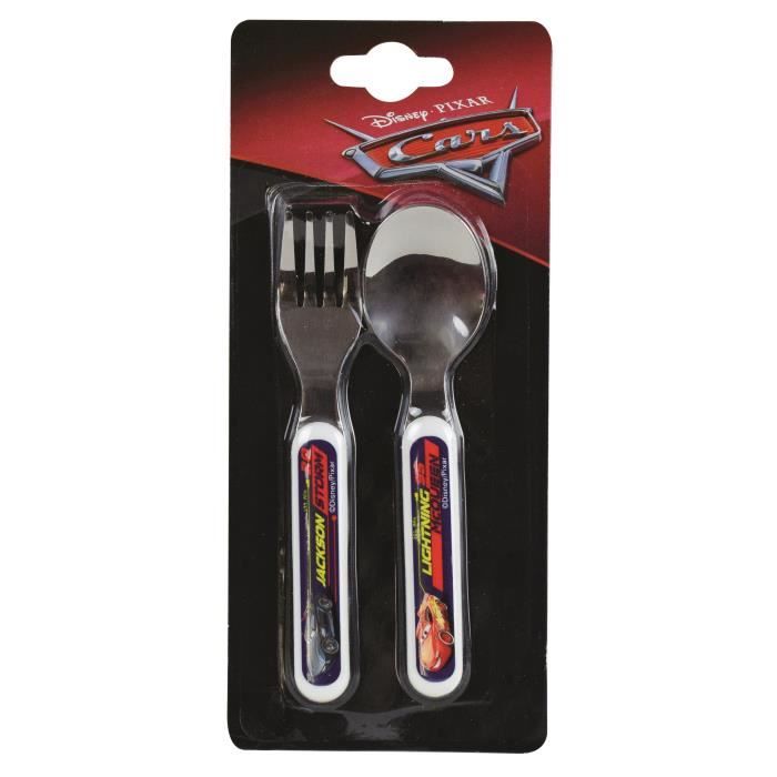 Fun House Disney Cars ensemble de 2 couverts (fourchette et cuillère) pour enfant