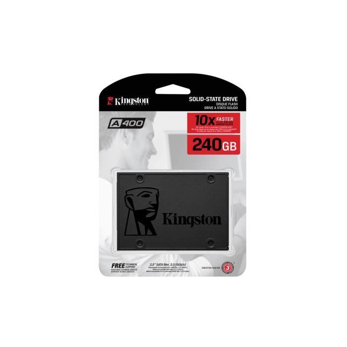 Kingston - SA400S37/240G - SSD Interne A400 2.5"3