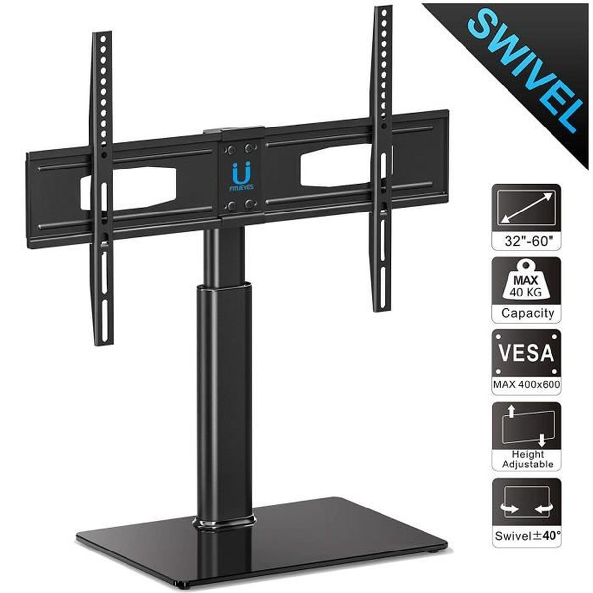 Meuble Support TV R/églage en hauteur pour T/él/éviseur LCD de 32 /à 65 Pouce Ecran LED Plasma