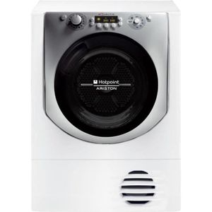HOTPOINT Aqualtis Sèche-linge - 9 kg - Séchage condensation - Classe B - Blanc et titanium HOTPOINT Aqualtis Sèche-linge - 9 kg - Séchage condensation - Classe B - Blanc et titanium