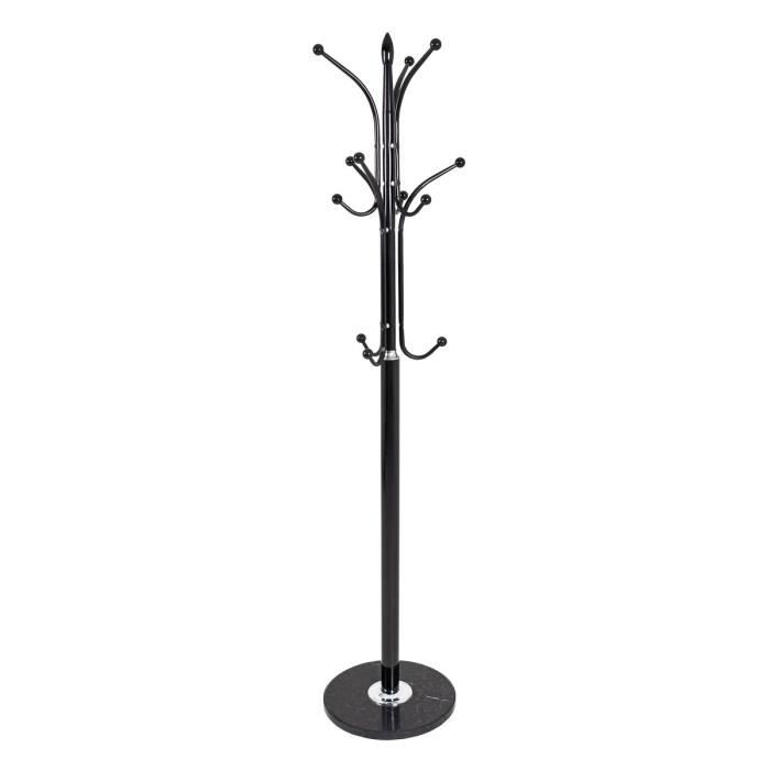 Porte manteaux Kassy 177xØ40 cm noir chromé