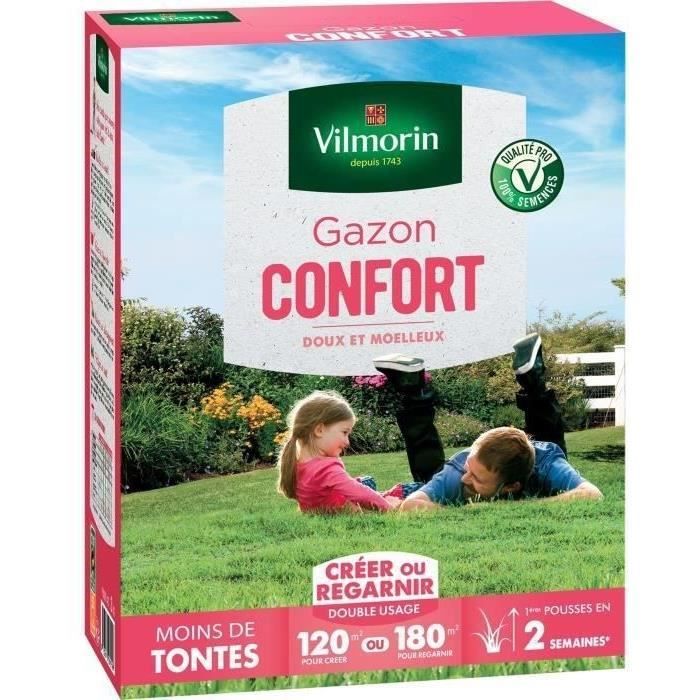 VILMORIN Semences de gazon Confort - 3 kg