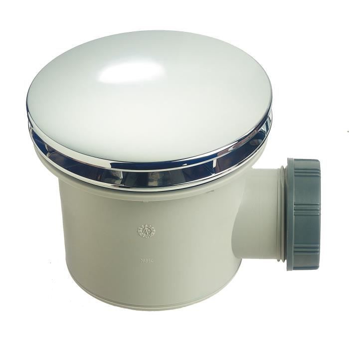 WIRQUIN Bonde de douche Tourbillon - Ø 90 mm - Dôme en ABS chromé