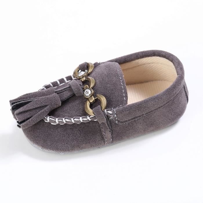 Bb On Prewalker Slip Lit Confort petits Tout Doux Anti Mignon gris Mocassins Chaussures rwq6rSp