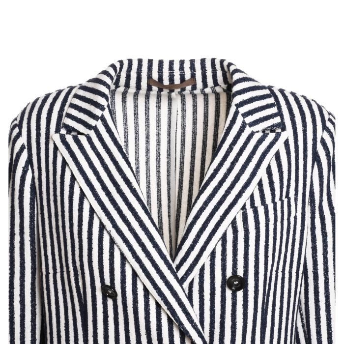 980ja3004jac2304211 Femme noir Blanc Coton Eleventy Blazer R5qHTHz