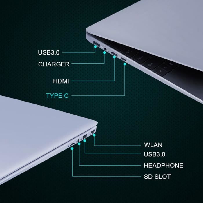 Ordinateur Portable De Jeu Ultra Mince 8 Go RAM2