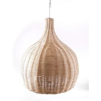 LUSTRE ET SUSPENSION Suspension / Abat-jour en rotin naturel d38cm fabr LUSTRE ET SUSPENSION Suspension / Abat-jour en rotin naturel d38cm fabr