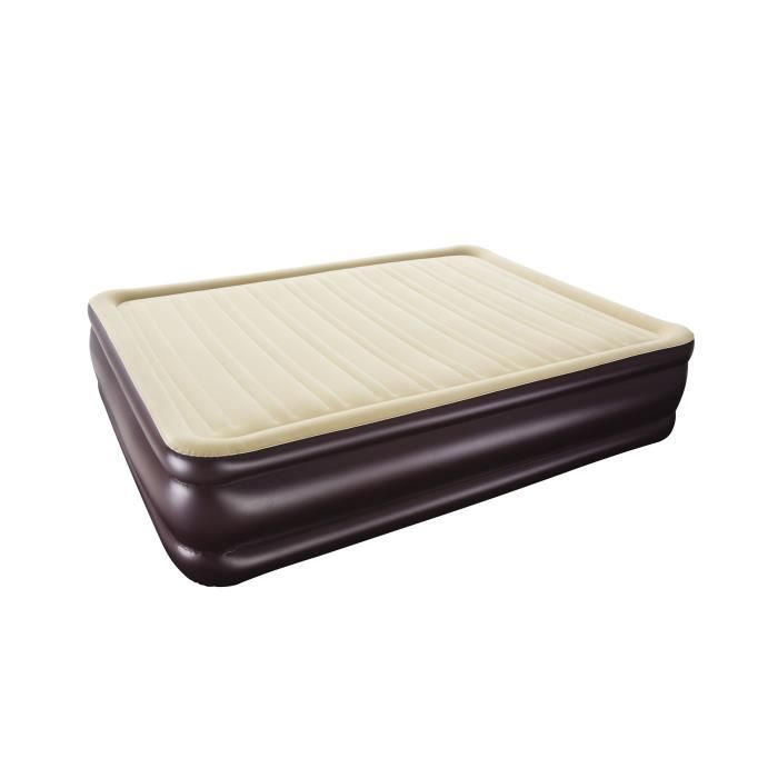 BESTWAY Lit gonflable floqué Cornestone Queen – 2 places