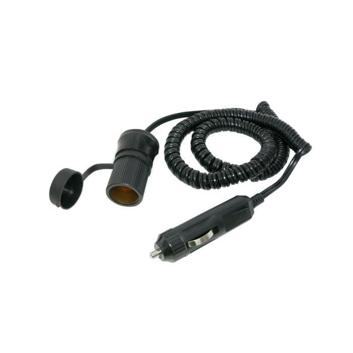 Rallonge allume-cigare - Extensible - Spirale - 3m