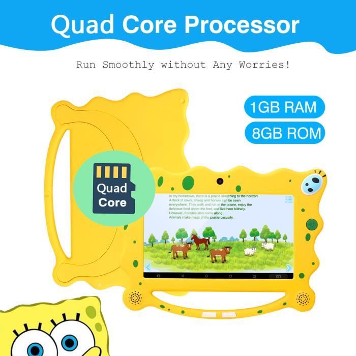 Tablette Tactile  7C0 1Go+8Go Jaune3