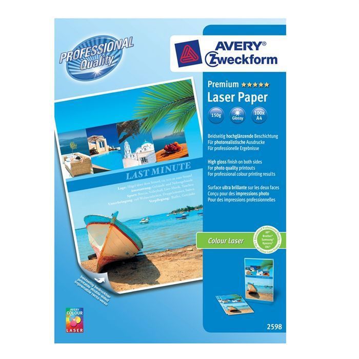 Vente PAPIER PHOTO Avery Papier photo A4 150 g/m²