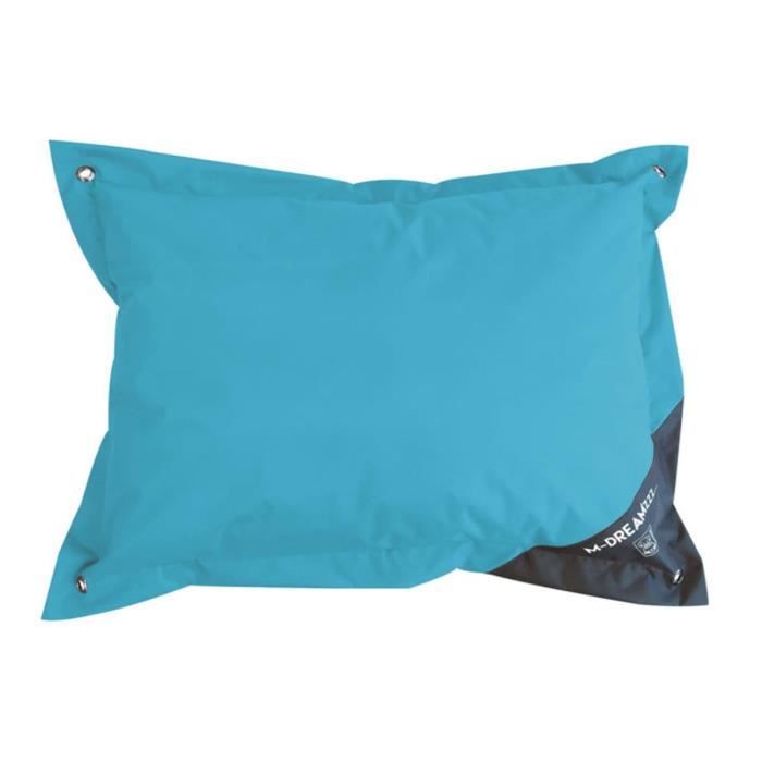 MPETS Coussin d'extérieur Natuna 80 cm - Taille S - Turquoise et gris - Pour chien
