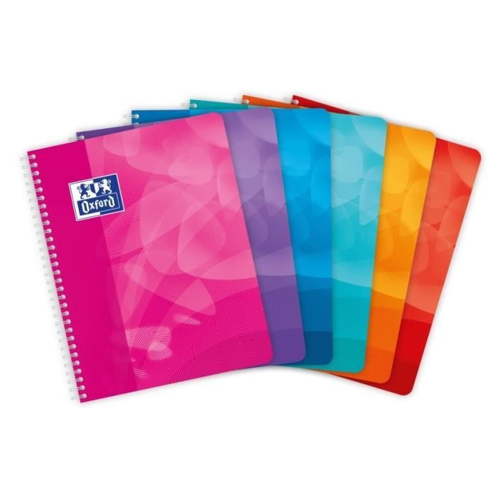 OXFORD Cahier Lagoon spirale - 100 pages - 22 cm x 17 cm x 0,5 cm