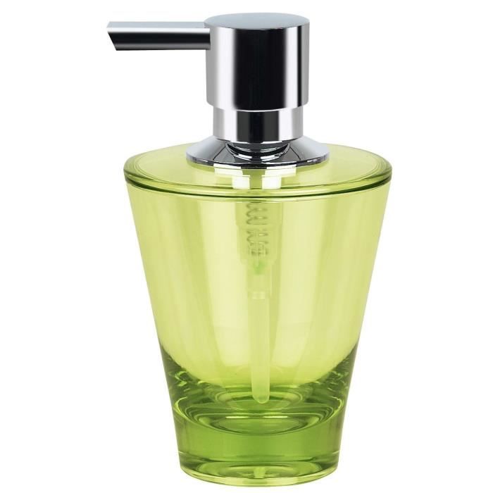 SPIRELLA Distributeur de savon Max Light - 14,5 x 9 x 8,5 cm - Vert olive