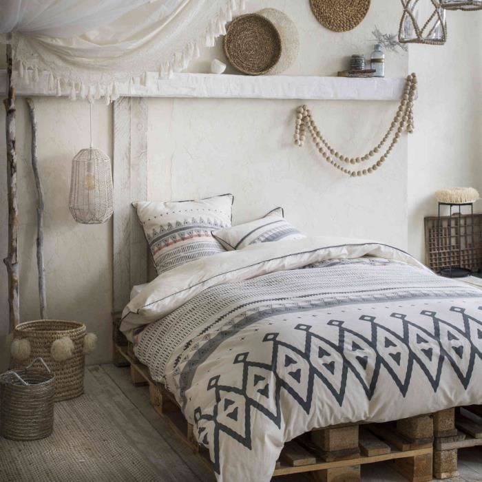 TODAY HIPPIE CHIC Parure de couette 100% coton CAIPIRINHA - 220x240 cm