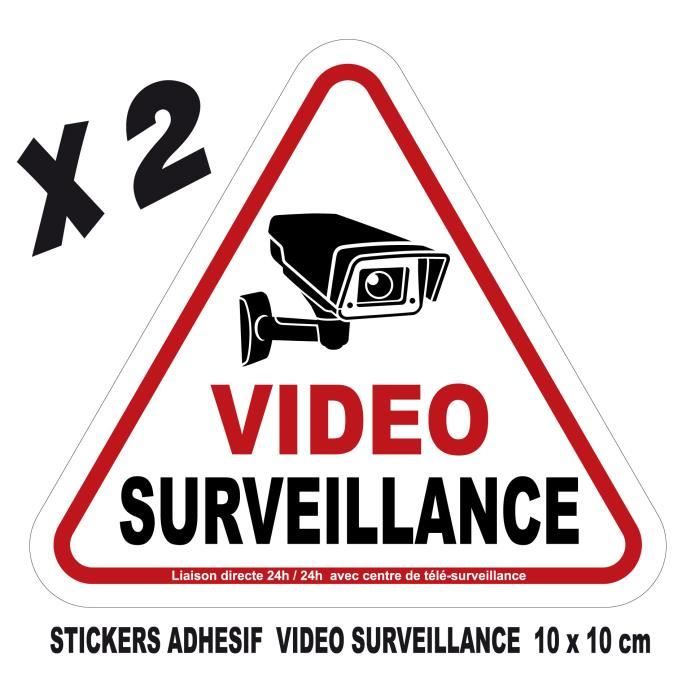 Adhesif stickers vidéosurveillance video surveillance camera