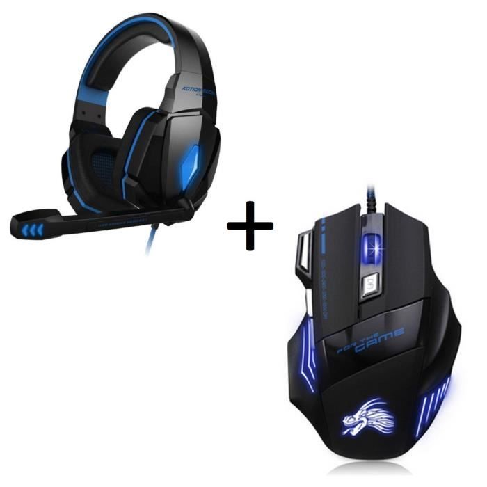 Pack Accessoires Pack Gaming Pour Pc Razer Souris Gamer 6 Boutons