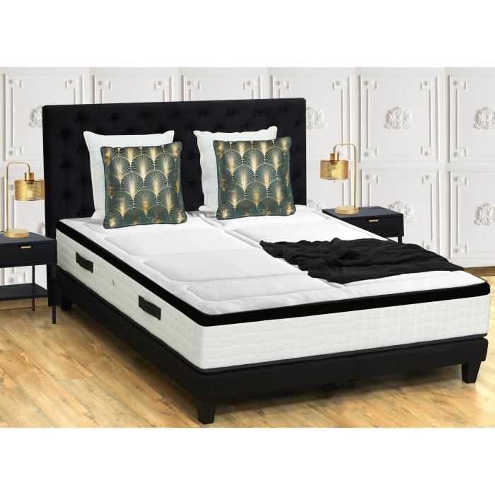 CONFORT DESIGN Matelas HOTEL PALACE 180 x 200 - 100% Français - Mémoire de forme - 30 cm - 7 zones - Ferme