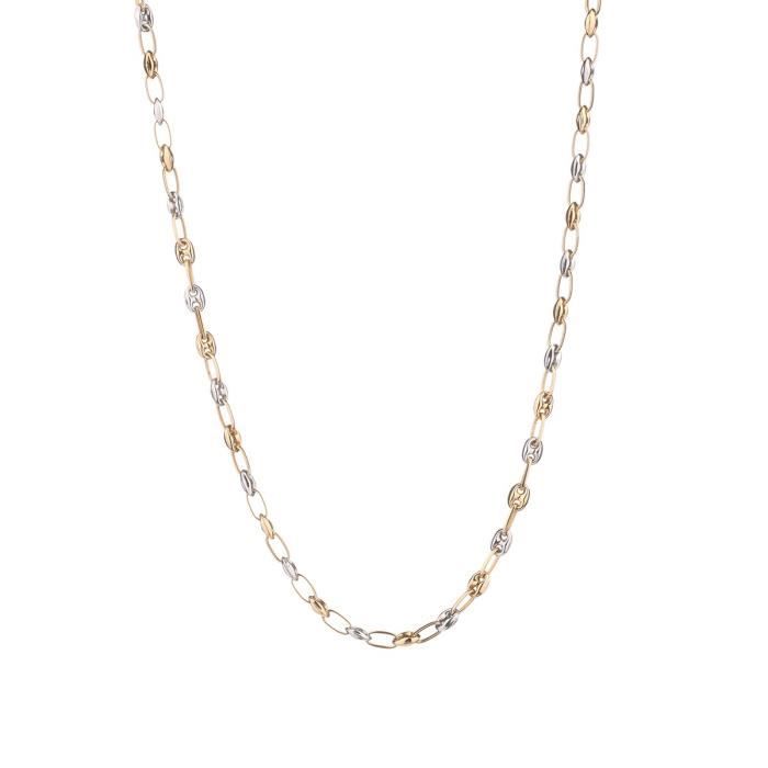 Les Bijoux d'Emma - Collier Maille Grain de Café - OR 9CT