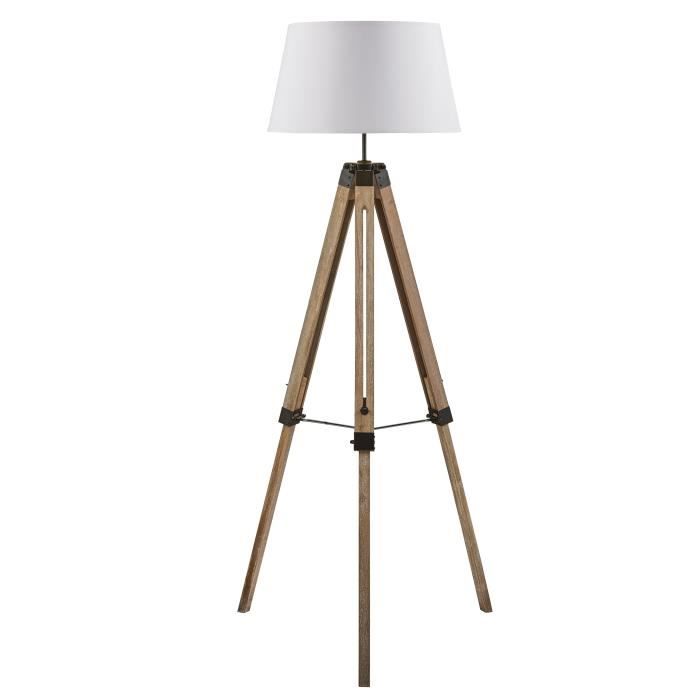 NATURE Trépied de lampadaire en bois naturel - Ø65 x H.144 cm