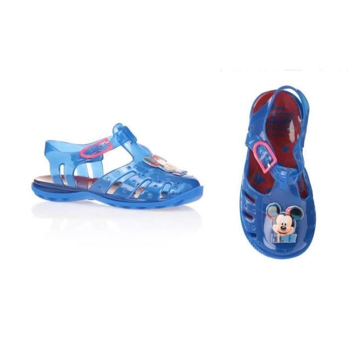MICKEY Sandales de Plage Bleu Imprimé Enfant Garçon