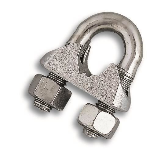 Serre-câble étrier - Acier zingué - Pour câble Ø 12 mm
