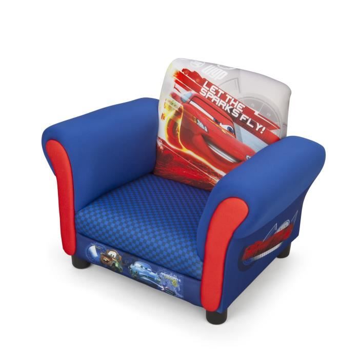 CARS Fauteuil Chesterfield Enfant - Bleu et Rouge