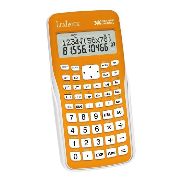 Lexibook - Calculatrice Scientifique 240 fonctions