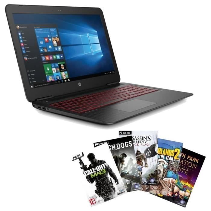 HP PC portable 15-ax016nf+ 5 jeux PC Offerts-15.6\