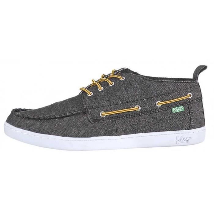 KEEP Chaussures Bateaux Boyne - Homme - Noir Denim