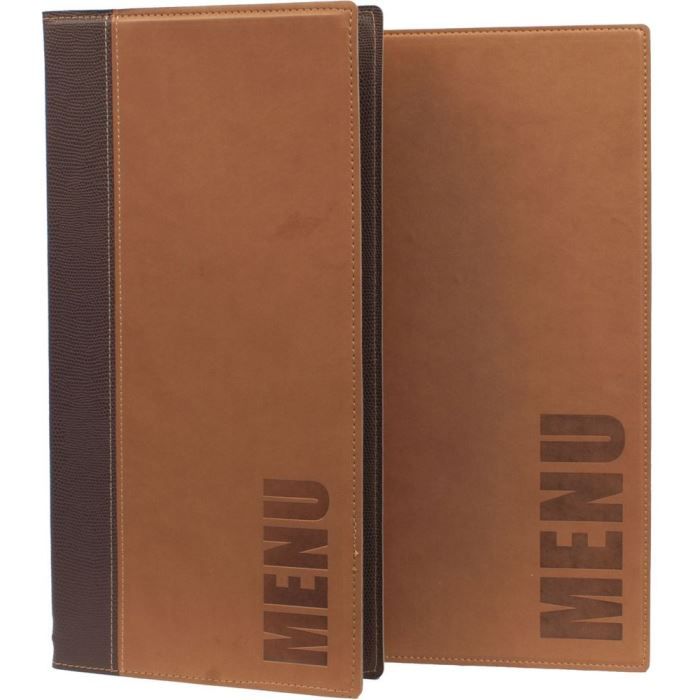 Protège menu brun clair long Tendance