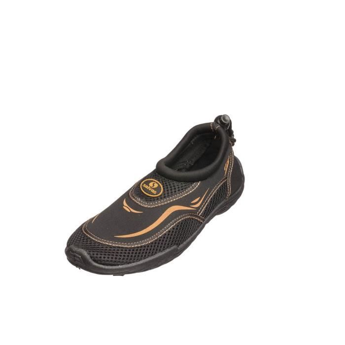 SALVAS Chaussures de Plage Noir / Gris