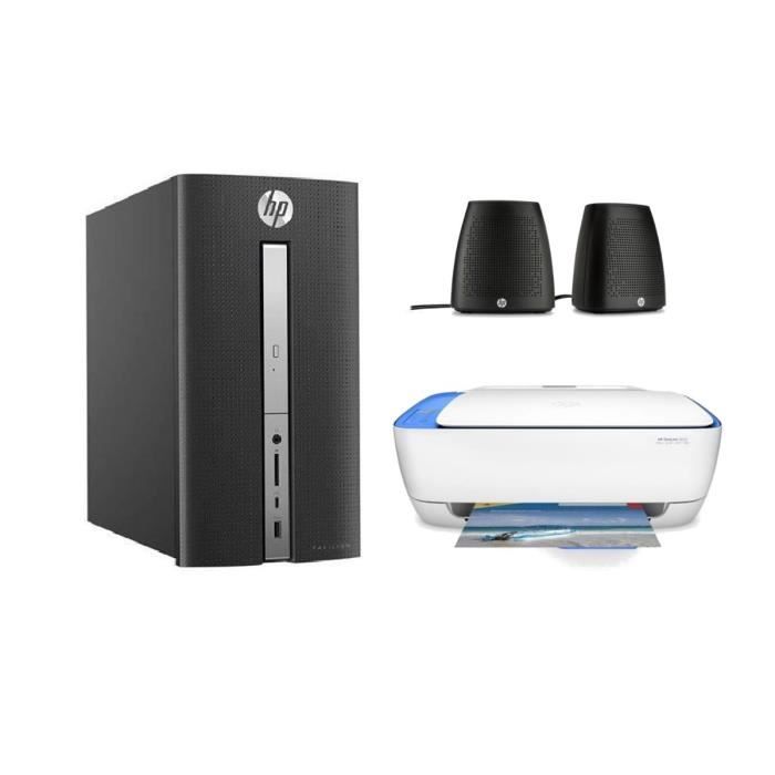 HP PC Pavilion- 570p035nf -RAM 8Go -Windows -Intel Core I5- NVIDIA GTX1050 - Disque dur 1To+SSD 128 + imprimante 3en1 + enceintes