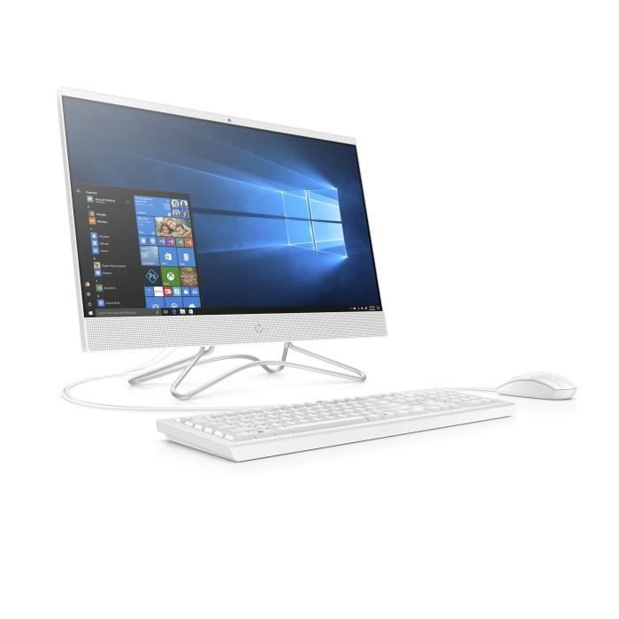 Ordinateur Tout-en-un - HP 24-f0005nf - 23,8 pouces FHD - Core i3-8130U - RAM 8Go - Disque Dur 2To HDD - MX110 2Go - Windows 10