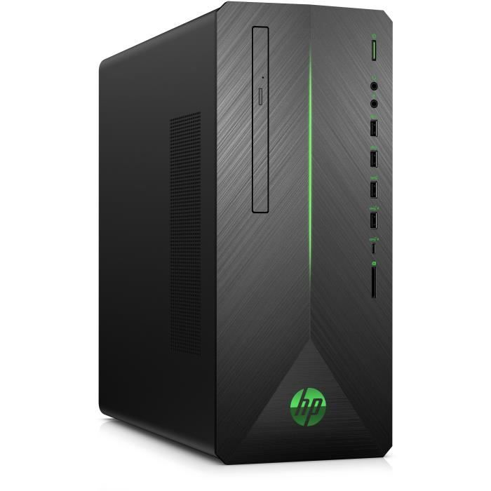 HP PC de Bureau Gamer Pavilion HP790-0015nf - Core i5-8400 - RAM 8Go - Disque Dur 1To HDD + 128Go SSD - GTX 1080 8Go - Windows 10