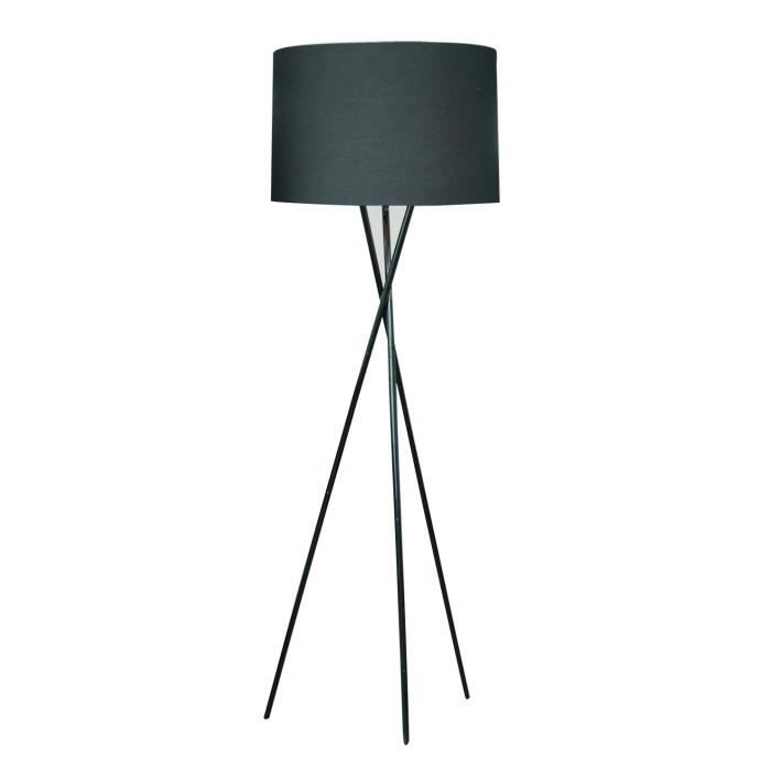 MIKADO Lampadaire Noir à Trépied, hauteur 160 cm