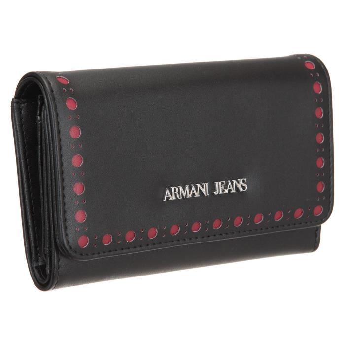 ARMANI JEANS Portefeuille 928085-6A715 Noir Femme