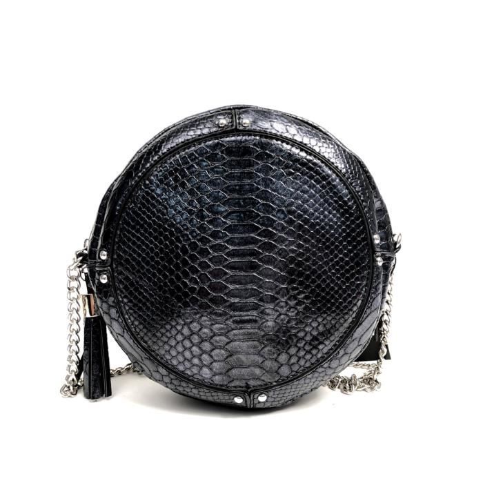 KINSTON - Sac TAMBOURIN Noir