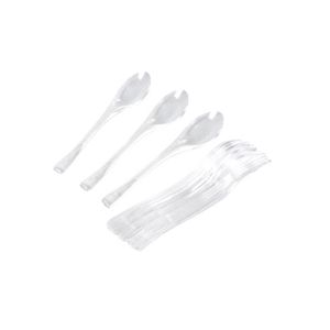 Lot de 20 petites cuill?res jetables transparent